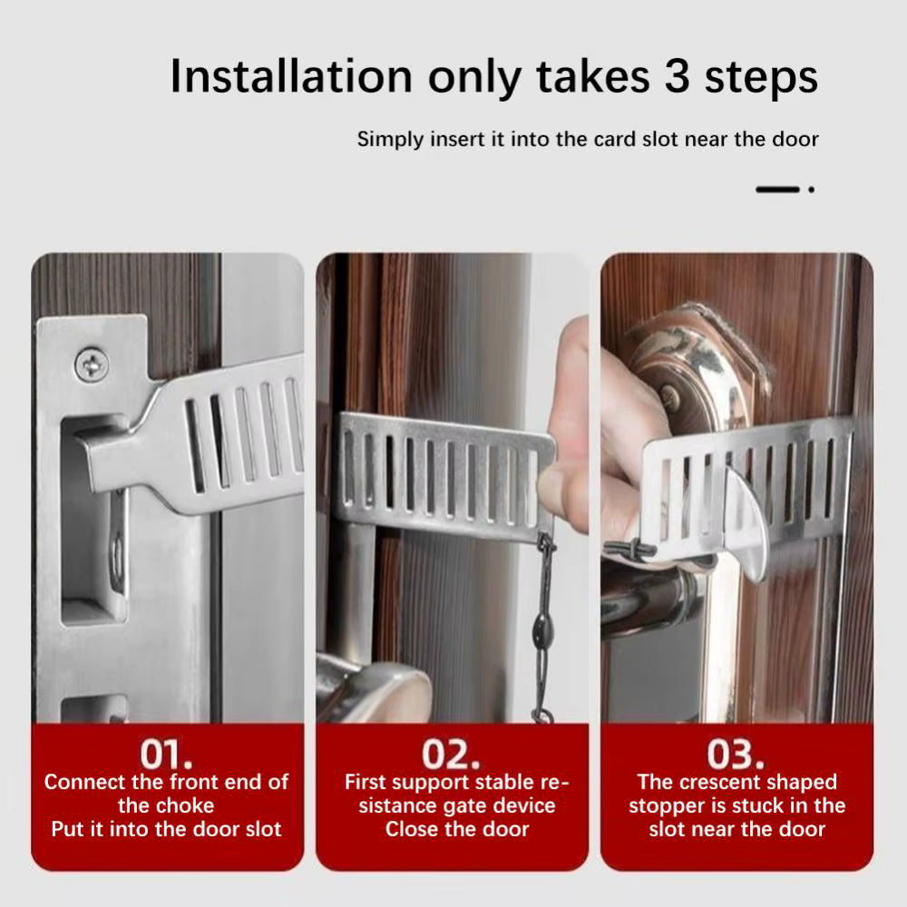 Stainless Steel Portable Door Lock
